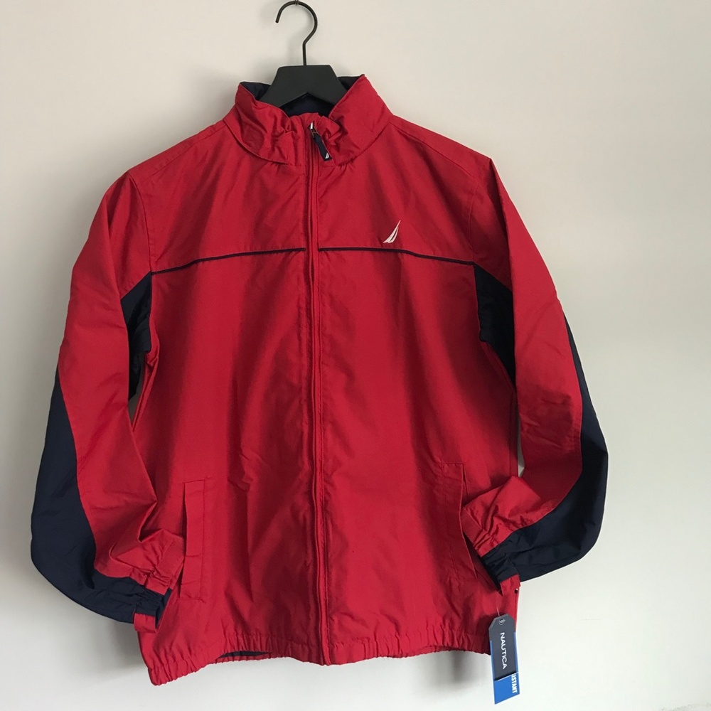 NWT Kid’s Nautica Rain Jacket | L | Red & Blue